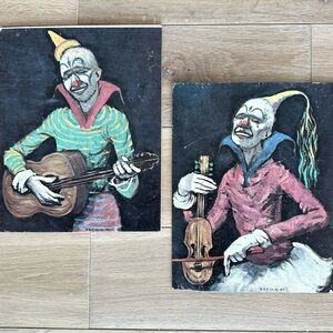 Vintage Clown Art Prints Set (Faux Oil)
8” x 10” Ready to Frame
